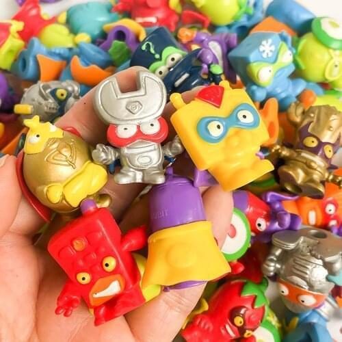 Random 20/30/50Pcs Superzings Rubber Cartoon Anime Gang Action Figures Toys Model Toy Dolls Figures Gift Xmas For Kids Gift
