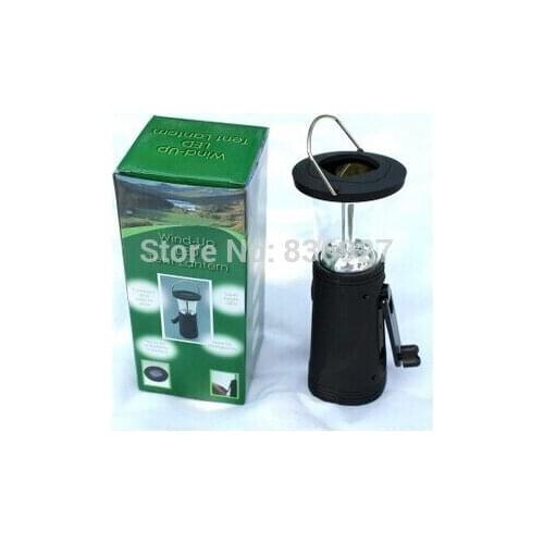 LED Portable lantern wind-up LED tent lantern three source lamp solar lantern fishing light camping lantern