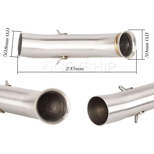 Motorcycle Exhaust Middle Link Pipe for KTM DUKE RC 125 250 390 2016 2017 2018 Moto Exhaust System Motorbike Muffler Accessories