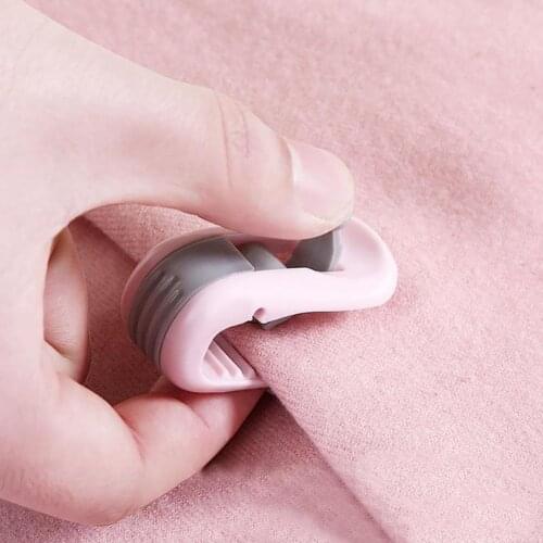6pcs Quilt Blanket Clip No Needle Safety Invisible Bed Cover Sheet Holder Household Non-Slip Device Bedspread Bed Sheet Fixator