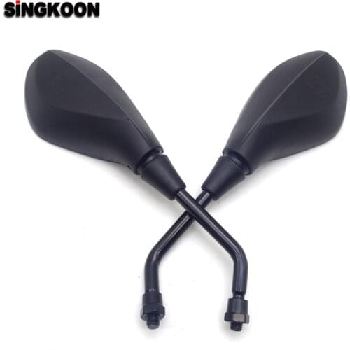 Universal Motorcycle Side Mirror Rear View Mirrors Black retrovisor moto FOR benelli trk502 crf1000 xr 600 vespa 50 yamaha mt01