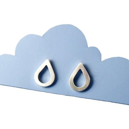 SMJEL Fashion Jewelry Cute WaterDrop Raindrop Stud Earrings for Minimalist Simple TearDrop Earrings Birthday Girl Gifts