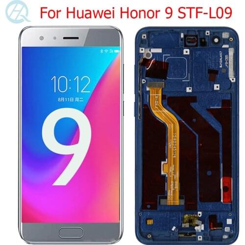 Original LCD For Huawei Huawei Honor 9 Display With Frame 5.15" For Honor 9 STF-L09 STF-AL00 LCD Display Touch Screen Glass Part