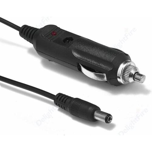 12V 24V DC 3.5mm x 1.35mm Car Auto Cigarette Lighter Power Adapter Angle DC Plug Cord For Battery Charger LED Strip Light