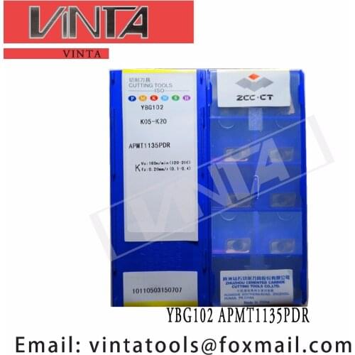 Free shipping high quality 10pcs/lots APMT1135PDR YBG205 YBG102 YBG302 YBG202 cnc carbide milling inserts
