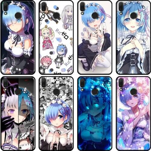 Anime RE ZERO Ram Rem Soft For Huawei Y5P Y6P Y7A 2020 Y3 II Y5 Y6 Y9 Y7 Prime 2018 2017 2019 Nova 3i 5T Case