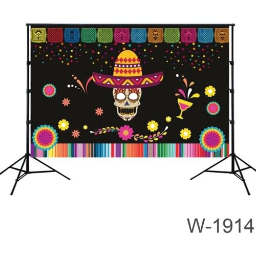 Backdrop Fiesta Party Ideas Adults Kids Fiesta Music Festival Backdrop Day Of The Dead Background Decors Fiesta Ideas Supplies