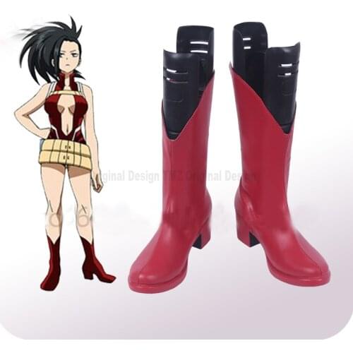 My Hero Academia Boku no Hero Akademia YAOYOROZU MOMO Cosplay Shoes Boots Halloween Carnival Party Costume Accessories