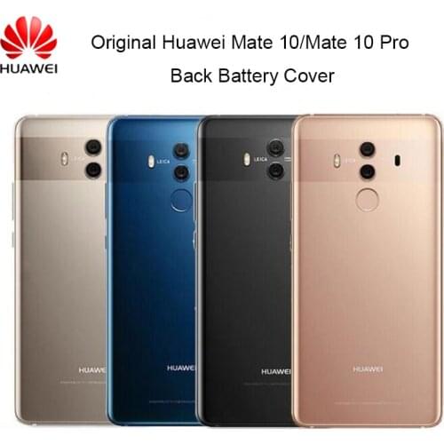 New Huawei Mate 10 Pro Battery Back Cover Glass Rear Door Housing Replacement Case Protection Phone Cover With Camera Lens Frame