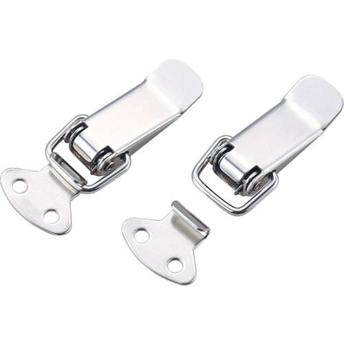 Spring Loaded Suitcase Chest Tool Box Locking Toggle Latch Hasp Lock Hardware