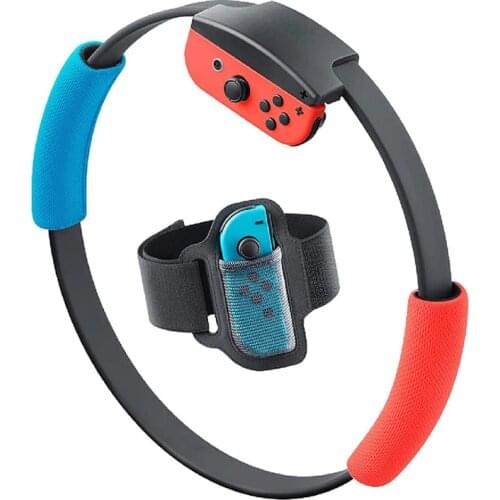 Adjustable Elastic Leg Fixing Straps And Ring-Con Grips Kit For Nintendo Switch Ring Fit Adventure Game