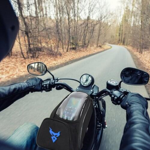 Touch Screen Waterproof Tank Bag Motorcycle Fuel Bag Mobile Phone Navigation Small Oil Reservoir Package Magnetic Fixed Straps