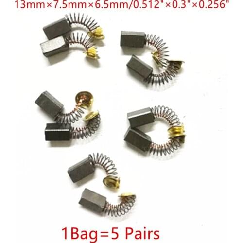 5 Pairs Carbon Brushes Replacement for HITACHI LDU4 JP20 JGP2 JG10S JG10 GP2SA GP10 G13SS G12SS G10ST G10SF5 G10SB1 D10YB CN23