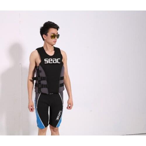 Best quality adult life jackets life-saving 100% NEOPRENE bear the weight of 50-120 kg fishing vest free shipping