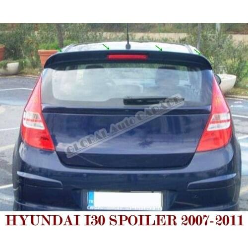 For Hyundai I30 Spoiler 2007-2011 Auto Accessory Universal Spoilers Car Antenna Car Styling Diffüser Flaps Splitter Black Blue