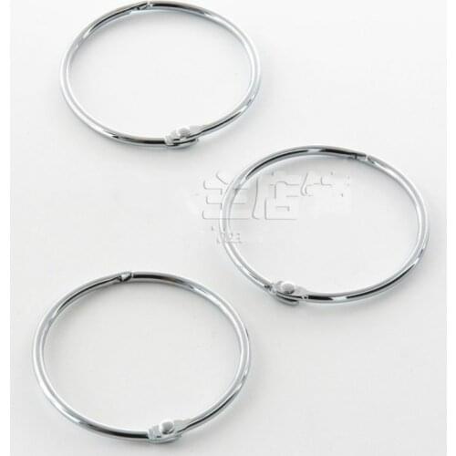 Steel ring Fashion round fresh stainless steel chrome plated metal curtain shower curtain hook