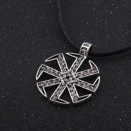 Viking Slavic Amulet Pagan Solar Symbol Slavic Wheel Nordic Amulet Men Jewelry
