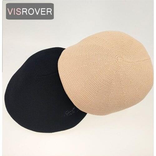 VISROVER Simple Summer Unisex Beach Hat Female Casual Sun Hat Lady Brand Women solid color Cap Glris Beach Hat gift wholesale