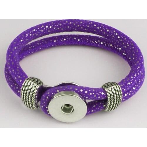 For Women Snap Button Jewelry Korea Cashmere Bracelet Br1788 (fit 18mm 20mm Snap)