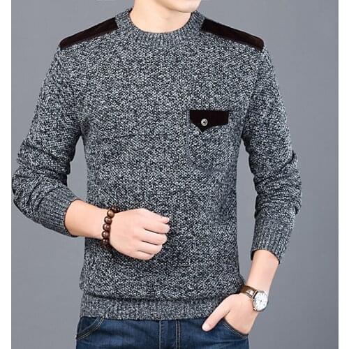 Liseaven Sweater For Mens Pullovers Slim Fit Jumpers Knitwear O-Neck Sweaters Casual Clothing Men