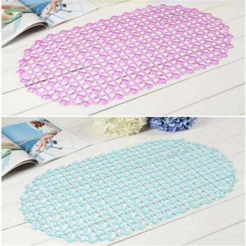1 Pcs PVC Oval Water Drop Bathroom Non-slip Mat Home Bath Oval Bedroom Floor Shower Mat Absorbent Carpet Bathroom Accessories