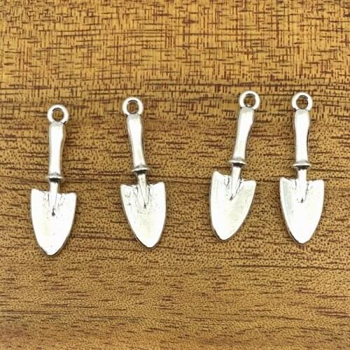 10 military shovel 30*9mm Tibetan silver plated pendant jewelry DIY handmade craft pendant alloy