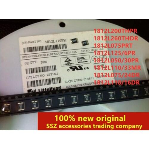 100PCS 1812L200THPR 1812L260THDR 1812L075PRT 1812L125/6PR 1812L050/30PR 1812L110/33MR 1812L075/24DR 1812L110/16DR