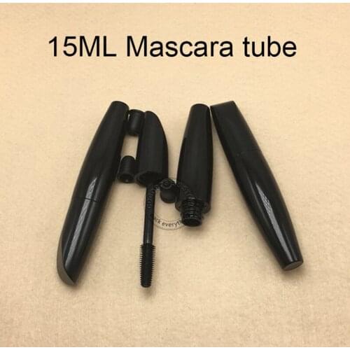 30PCS Empty shiny black Mascara tube black Mascara tubes with brush empty eyelash tube