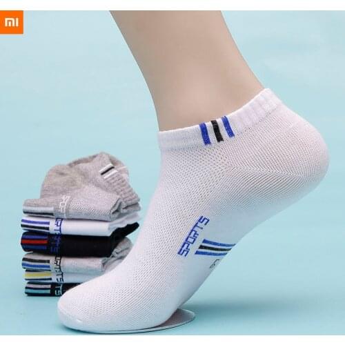 4 pairs new xiaomi 2021 cotton socks mens boat socks mesh breathable sports invisible socks socks thin socks spring summer