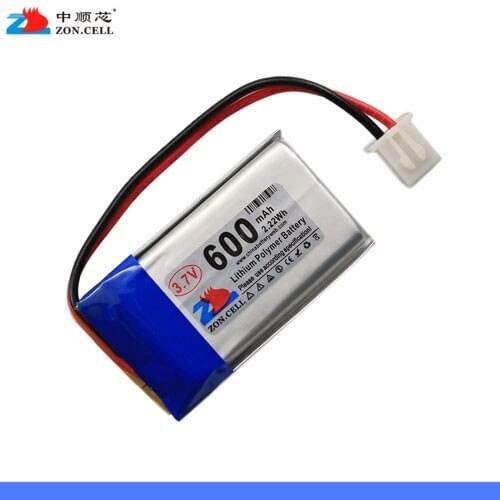 In 600mAh 602035 3.7V lithium polymer battery 502035 stereo speakers massage beauty instrument Rechargeable Li-ion Cell