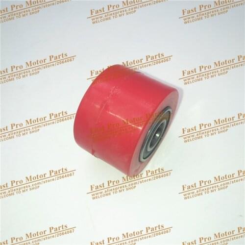 8mm or 10mm bearing Drive Chain Pulley Roller Slider Tensioner Wheel Guide Pit Dirt Street Bike Motorcycle Atv CRF RED