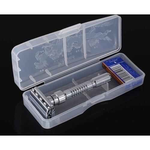 9 Files Adjustable Razor Men Shaving Kit Double Edge Safety Razor Metal Manual Shaver Blade Replace Razors