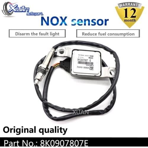 XUAN Nitrogen NOX Sensor Lambda Oxide O2 Sensor 8K0907807E For Audi A4 S4 A5 S5 A6 Volkswagen Passat 2.0L L4 2012-2015 5WK9 6688