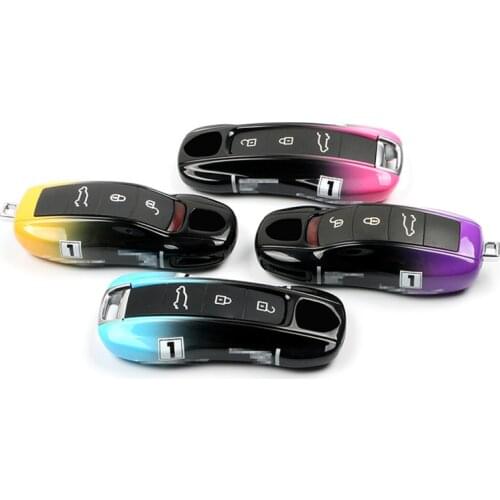 Car Remote Key Cover Case Key Shell For Porsche Cayenne Panamera 971 911 Macan Boxster 718 Carman Carrera GT 918 Spyder Taycan