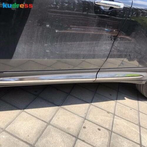 For Fiat 500X 2014 2015 2016 2017 2018 ABS Chrome Side Door Trim Strip Molding Stream Panel Bumper Hoods Styling Accessories