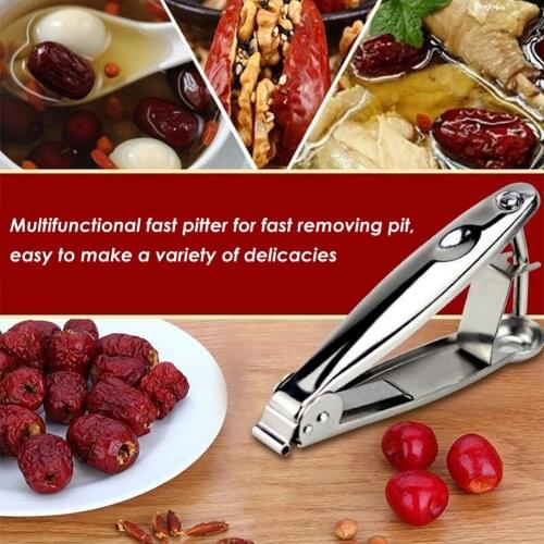 Cherry Pitter Fruits Tools Stainless Steel Fast Remove Cherry Core Seed Remover Enucleate Innovative Kitchen Gadgets Accessories