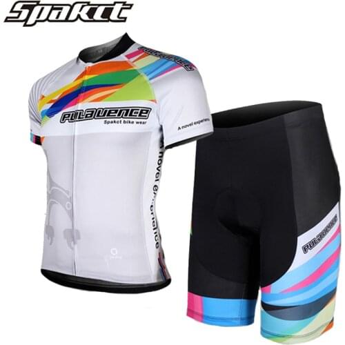 SPAKCT Cycling Jersey Set Mens Summer Short Sleeve Bike Jersey Set Breathable Quick Dry Cycling Set Clothing Roupa de Ciclismo