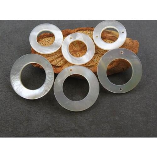 Natural sea shells popular white shell ring hanging pieces of jewelry making necklaces earrings hairpin DIY Jewelry Accessories