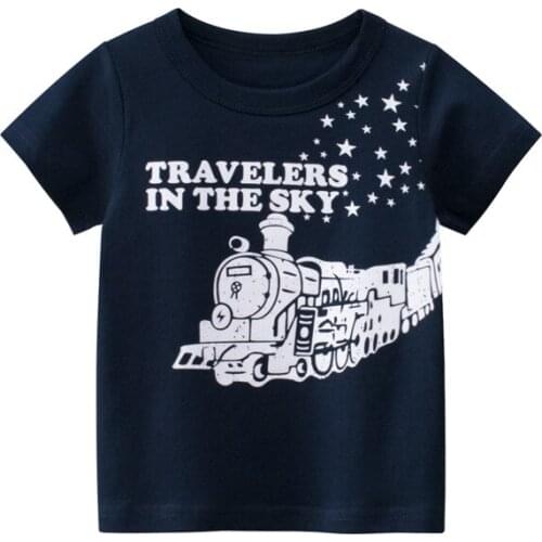 2021 New casual fashion personality Cartoon pure cotton childrens T-shirt kids clothes girls and boys clothes high quality top