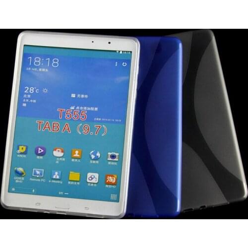 New Anti-skid Matte X Line Soft Silicon Rubber TPU Gel Skin Cover Tablet Protector Case For Samsung Galaxy Tab A 9.7 T555 T550