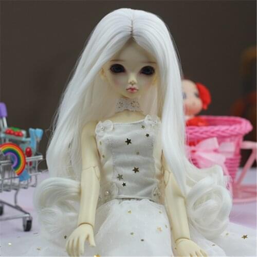 High temperature fiber doll wig curly hair giant baby 1/3 1/4 1/6 BJD female fake hair