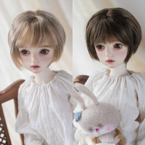 BJD doll wig suitable for 1/4 size fashion versatile new super soft silk/soft silk bangs short tomboy nifty delicate wig