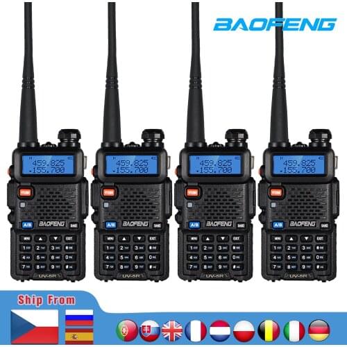 4PCS Baofeng uv 5r Walkie Talkie 8W High Power CB Ham Portable Radio 10km Two Way Radio uv-5r Comunicador uv5r FM Transceiver