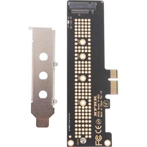1 Set Practical New NVMe PCIe M.2 NGFF SSD To PCIe X1 4.0 Adapter Card With Bracket