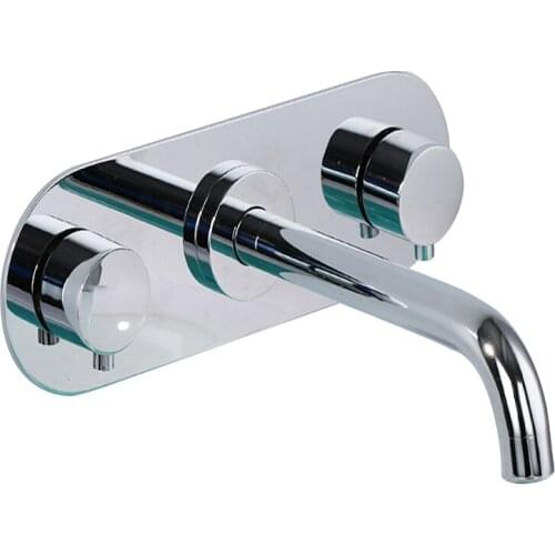 Bathroom Faucet Into the wall cold and hot Water Taps Wash basin Mixer torneira do banheiro Concealed Three holes basin faucet