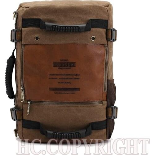 Outdoor Sport Backpack Climbing Hiking Large Capacity Shoulder Backpack Canvas Sport Bag Unisex Vintage Crossbody Bag Handbag