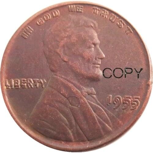US One Cent 1955 Double Copy Coins