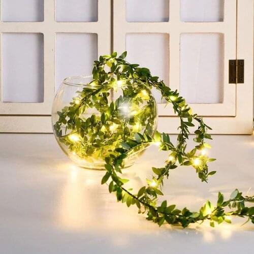 LED Rattan Decorative Light String Fairy Light Copper Wire Battery Operated String Lights for Wedding Christmas Party Decoration