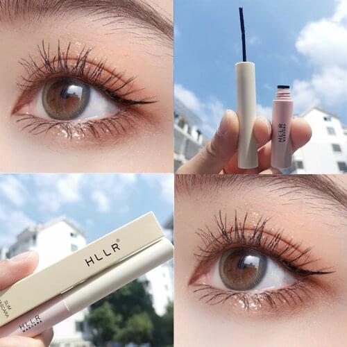 Long And Curling Thin Head Mascara Waterproof And Sweatproof Small Brush Head, Lashes Are Not Clumped And Not Easy To Smudge