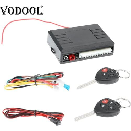 VODOOL Universal 12V Car Remote Central Kit Auto Door Lock Locking Unlock Vehicle Keyless Entry System Car Burglar Alarm Systems